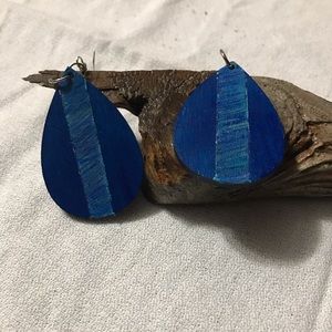 Hand Painted Abstract Earrings